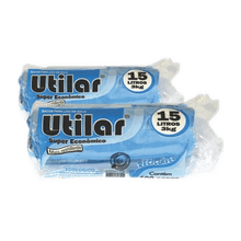 SACO P/ LIXO ROLO DOMICILIAR UTILAR 15L AZUL R.01.03.001